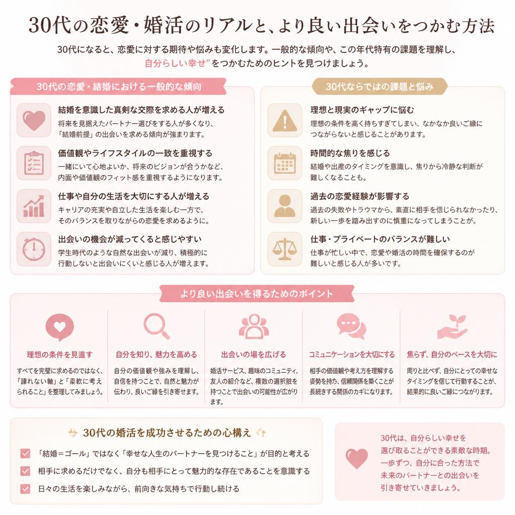 2. 30代恋愛の特徴と課題