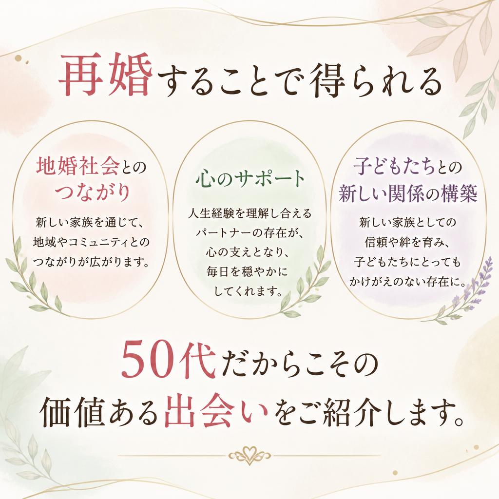 再婚のメリットとは？