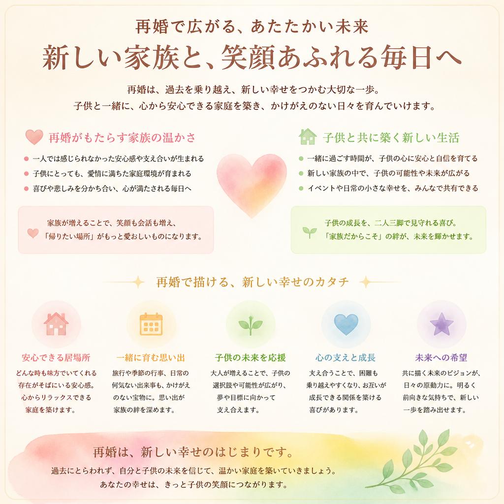 幸せな再婚生活を夢見る理由