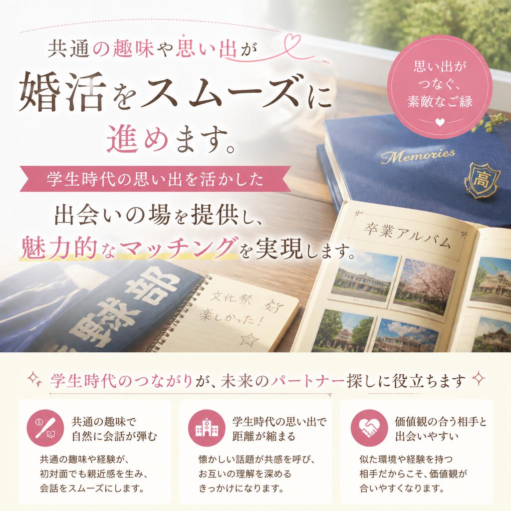 学生時代の想い出で広がる共通点
