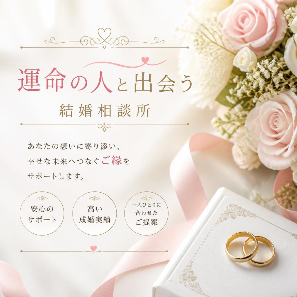 運命の人と出会う、結婚相談所