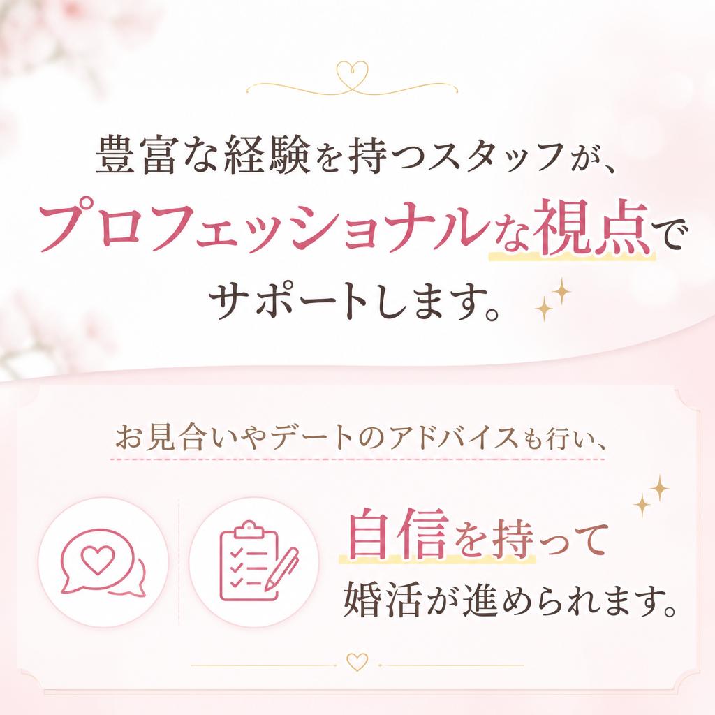あなたの婚活を全力サポート