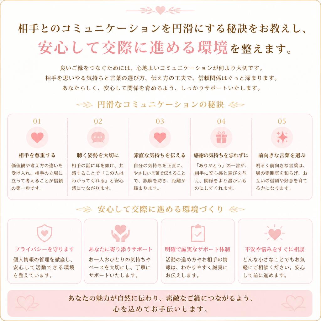 真剣な交際を促進するコミュニケーション術