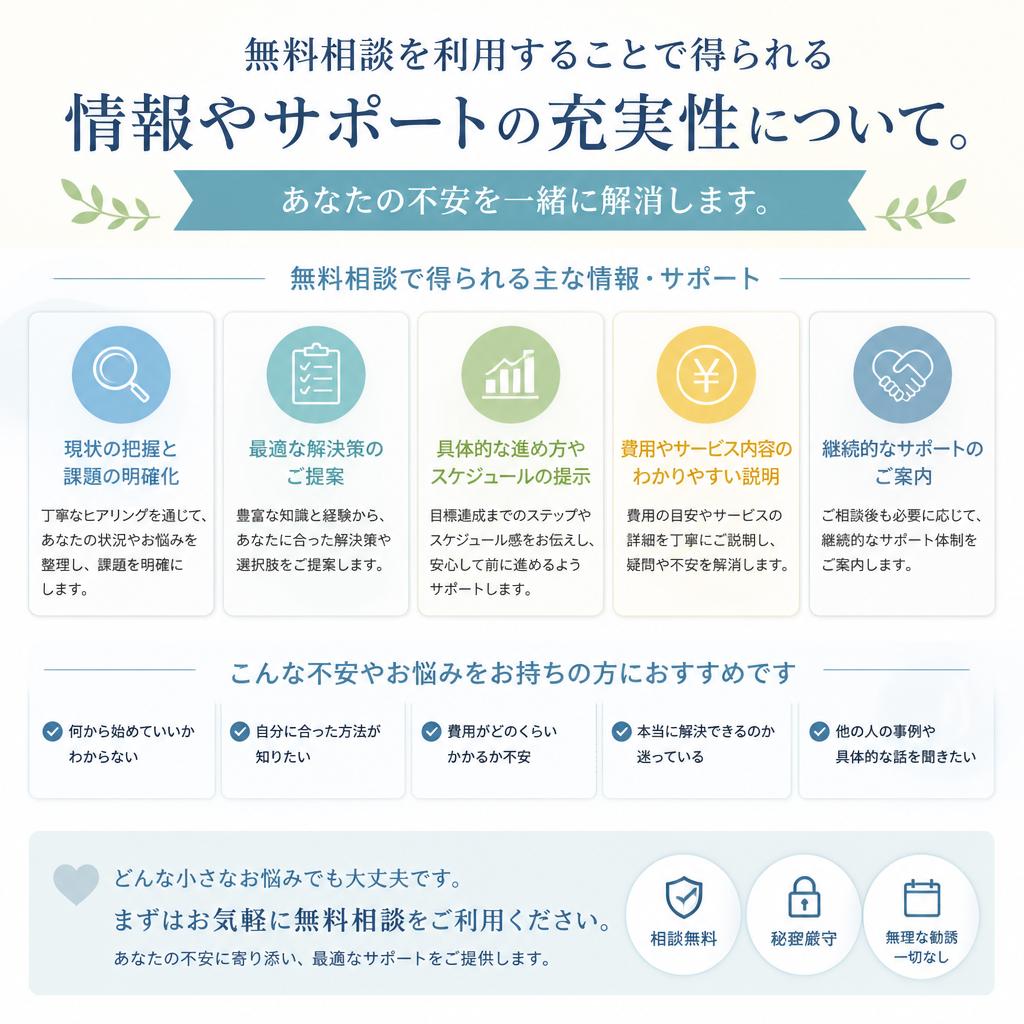 無料相談のメリット