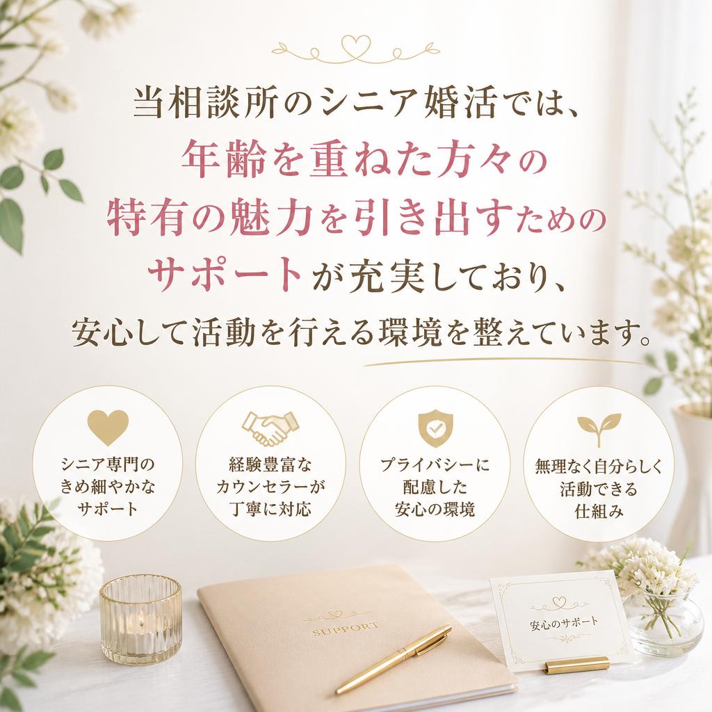 シニア婚活の特徴