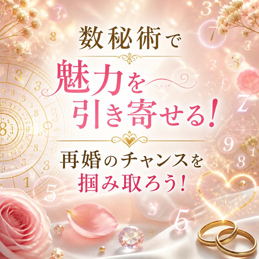 数秘術で魅力を引き寄せる！再婚のチャンスを掴み取ろう！