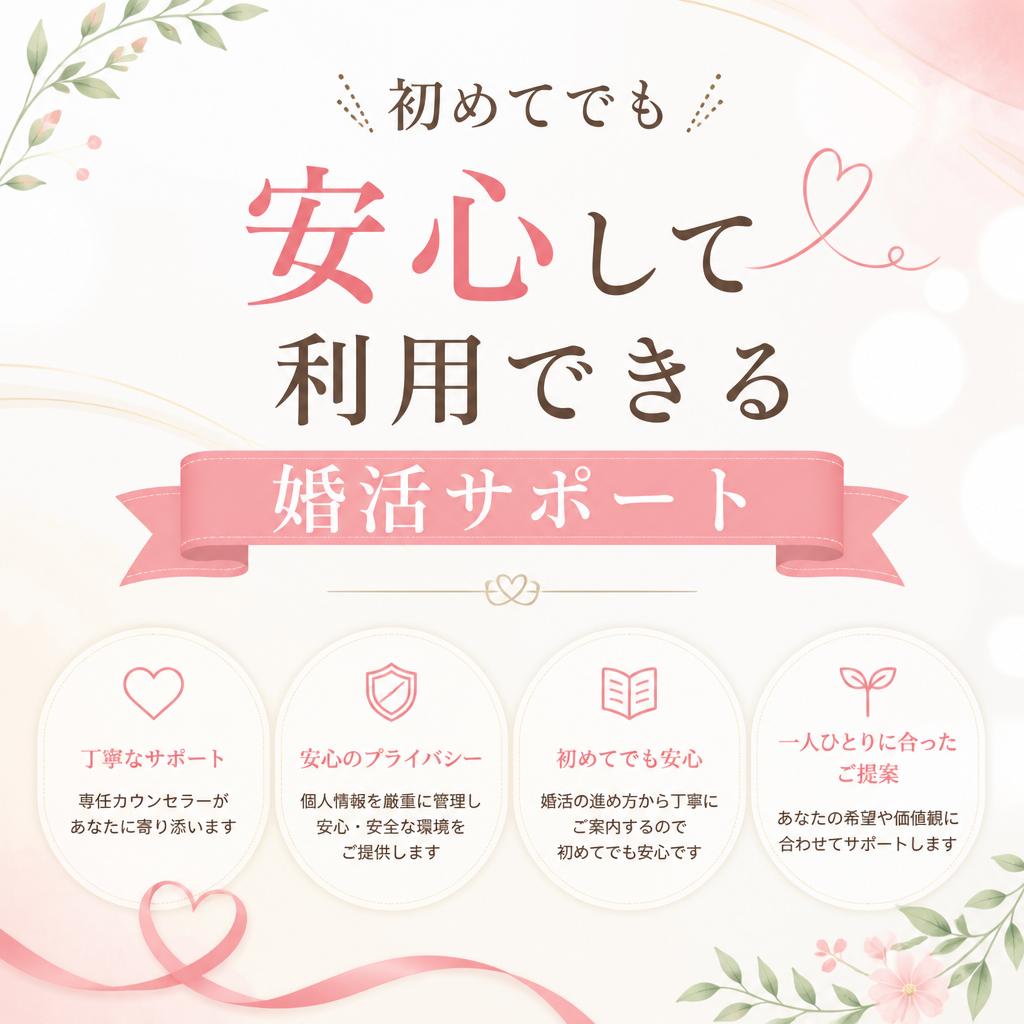 初めてでも安心して利用できる婚活サポート