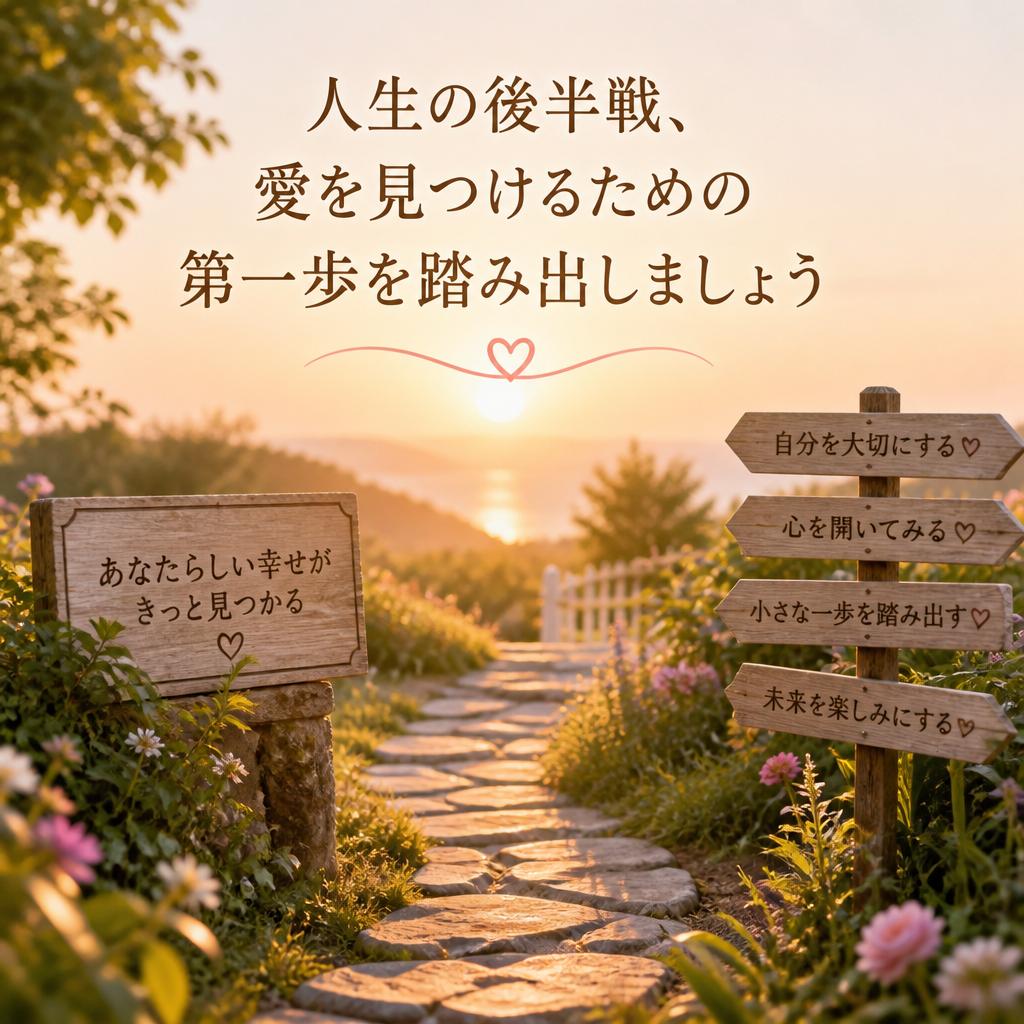 人生の後半戦、愛を見つけるための第一歩を踏み出しましょう