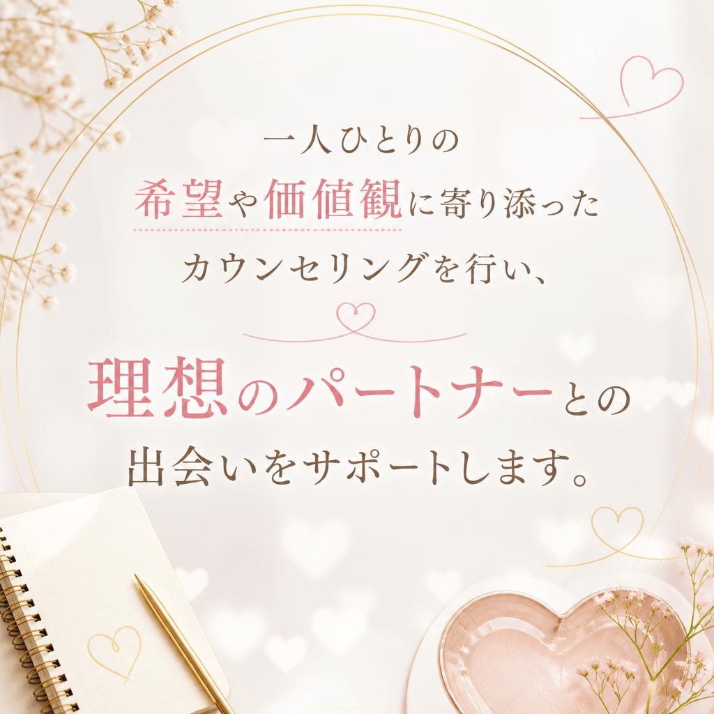 4. 丁寧なカウンセリングで理想の相手を探す