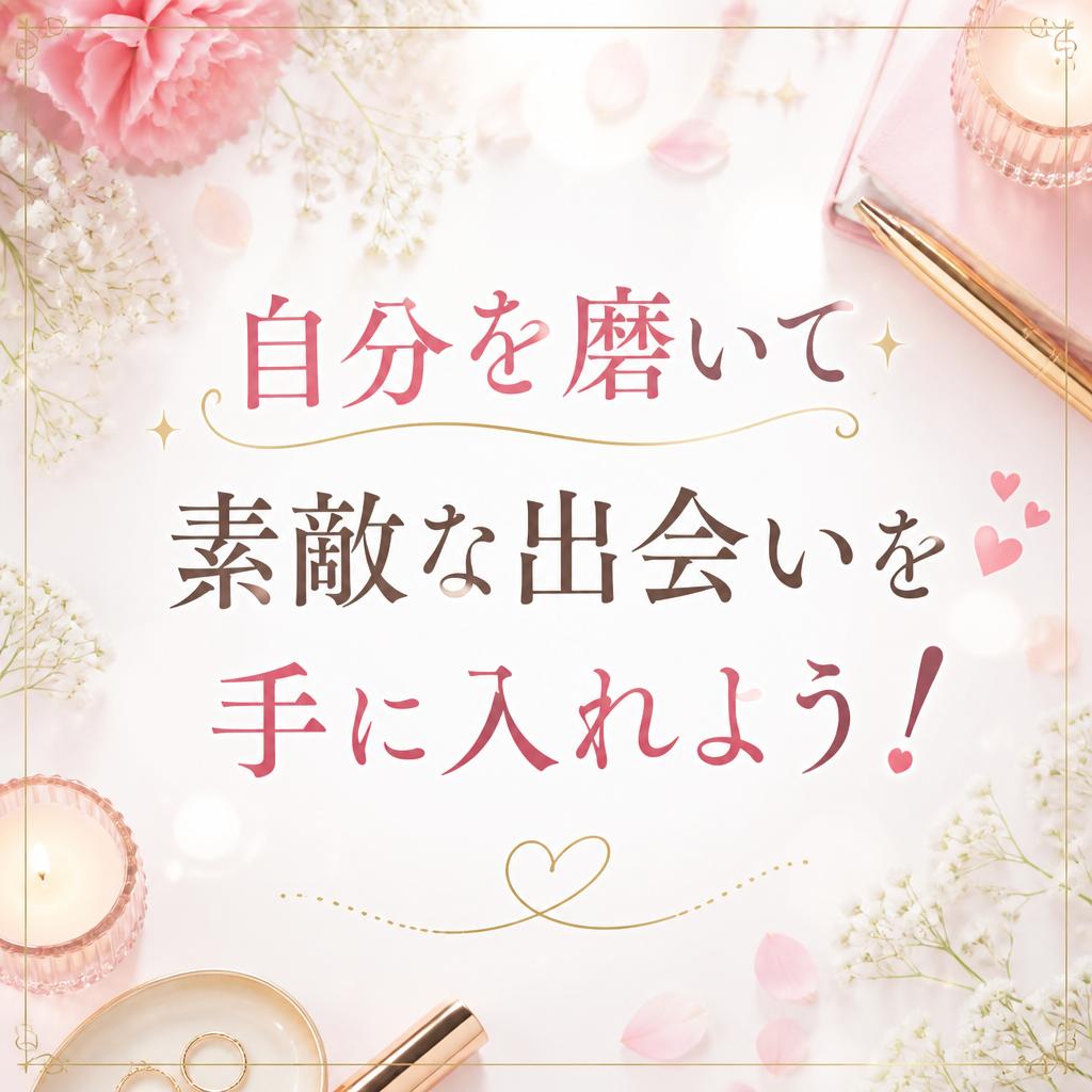 自分を磨いて素敵な出会いを手に入れよう！