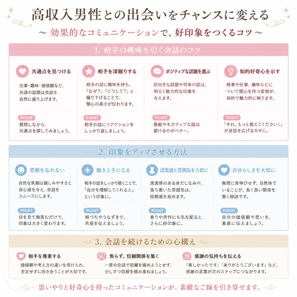 2. 高収入男性の心をつかむコミュニケーション術