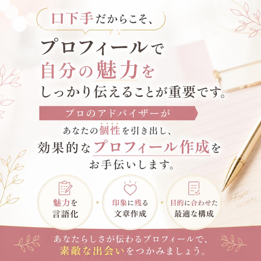 魅力的なプロフィール作成