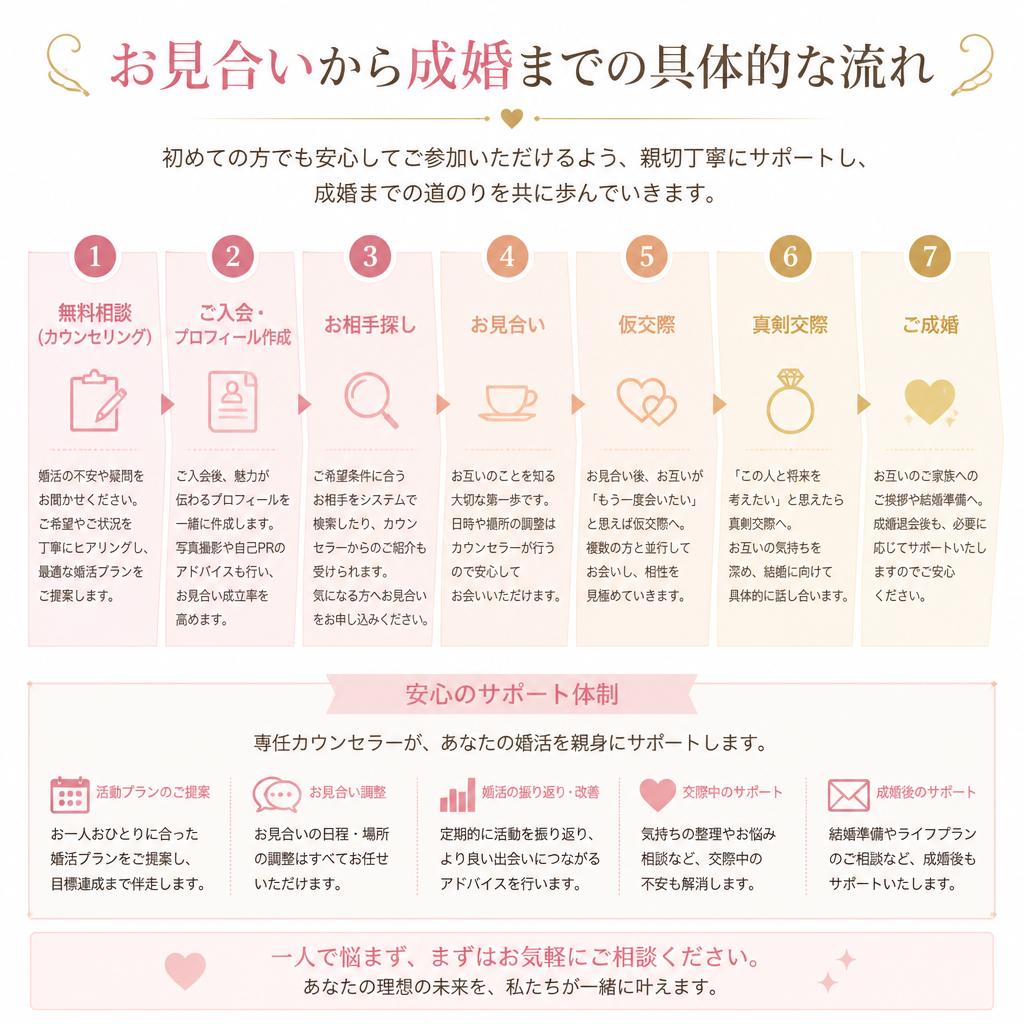 お見合いの流れを丁寧に解説