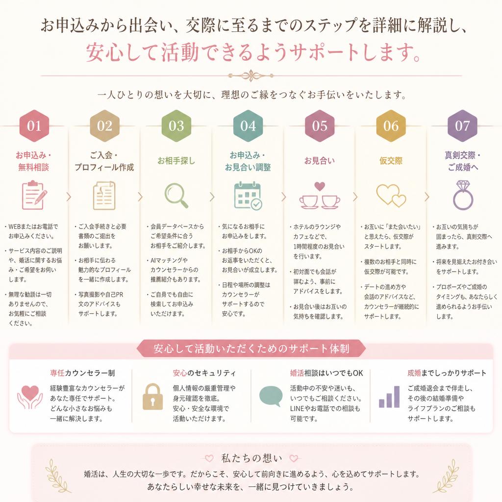 パートナー探しのプロセスと計画
