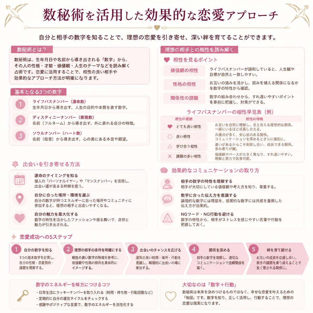 成功する恋愛の秘訣:数秘術を活かしたアプローチ