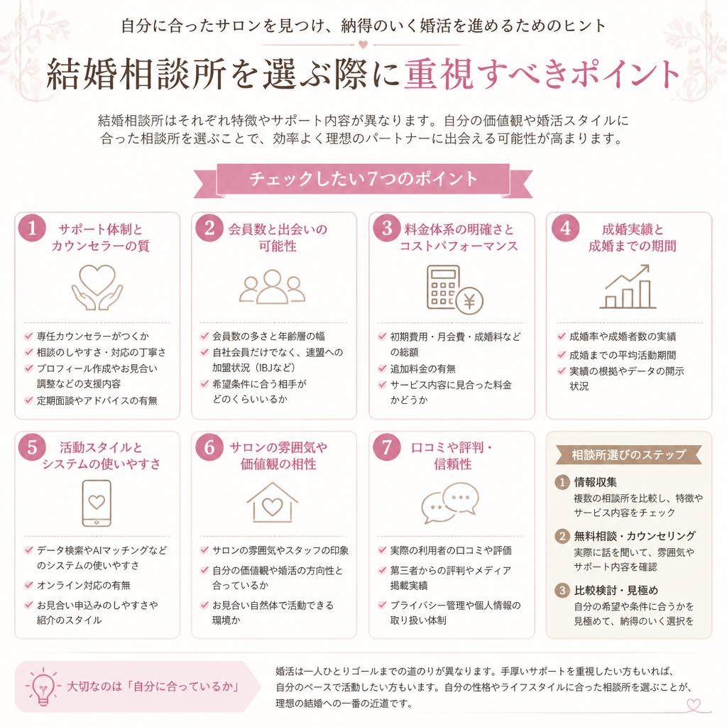 結婚相談所の選び方