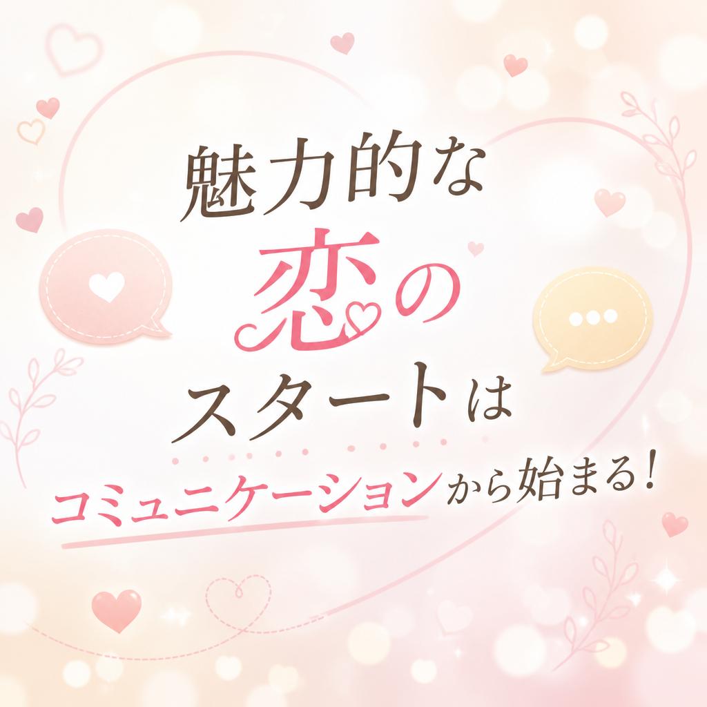 魅力的な恋のスタートはコミュニケーションから始まる！
