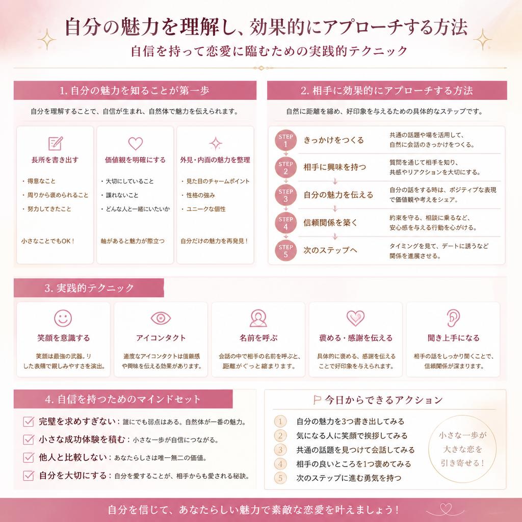 魅力的な恋を育むためのステップ