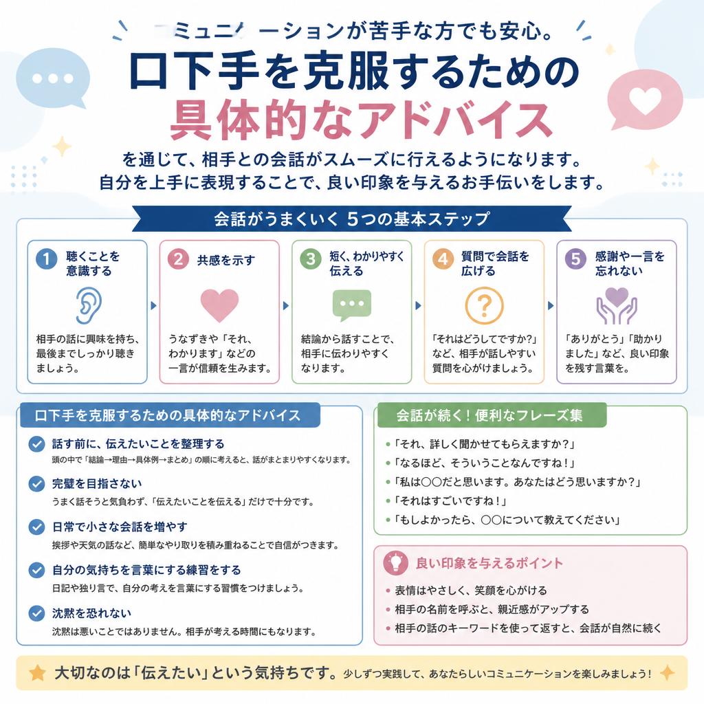 口下手を克服するためのサポート