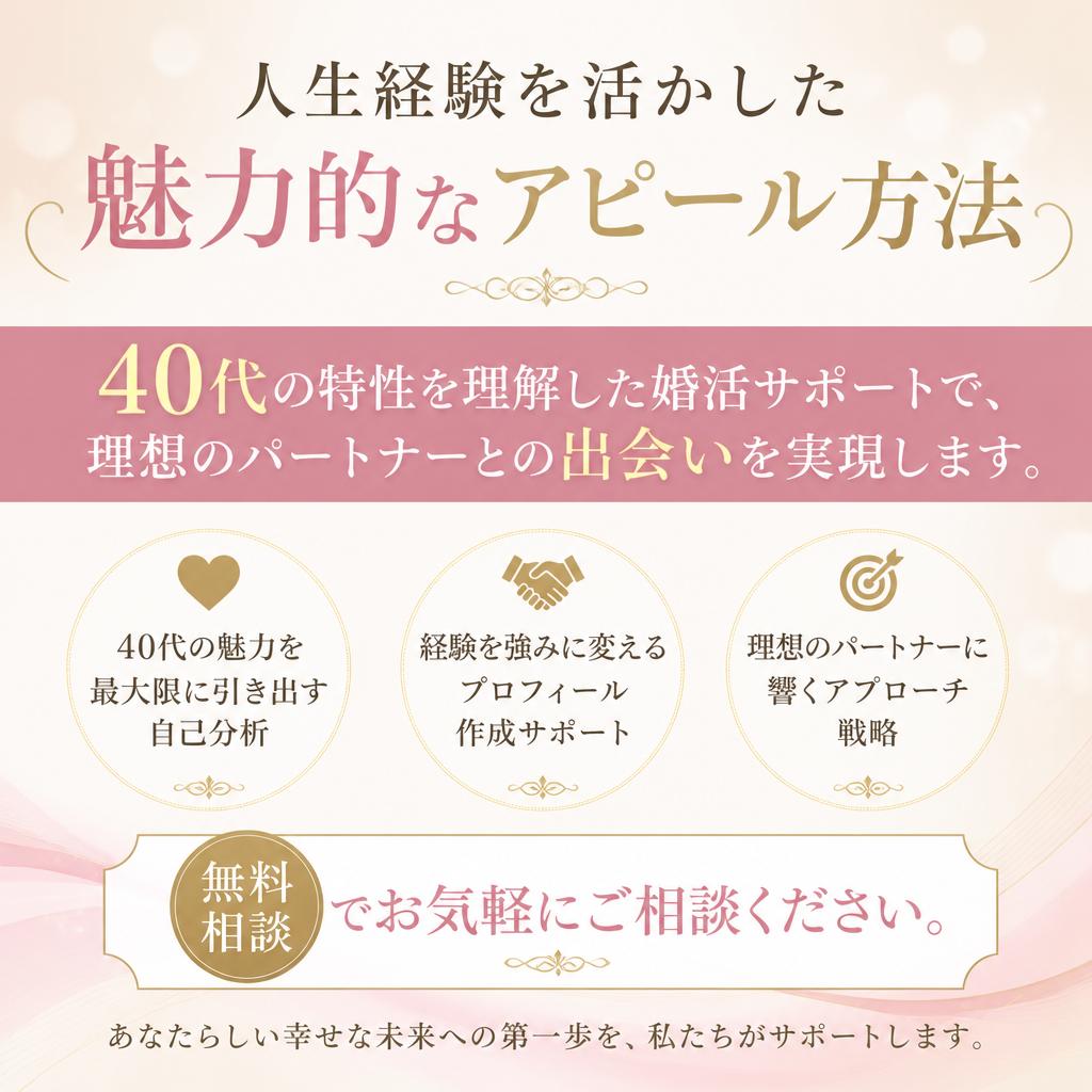 40代からの婚活プラン