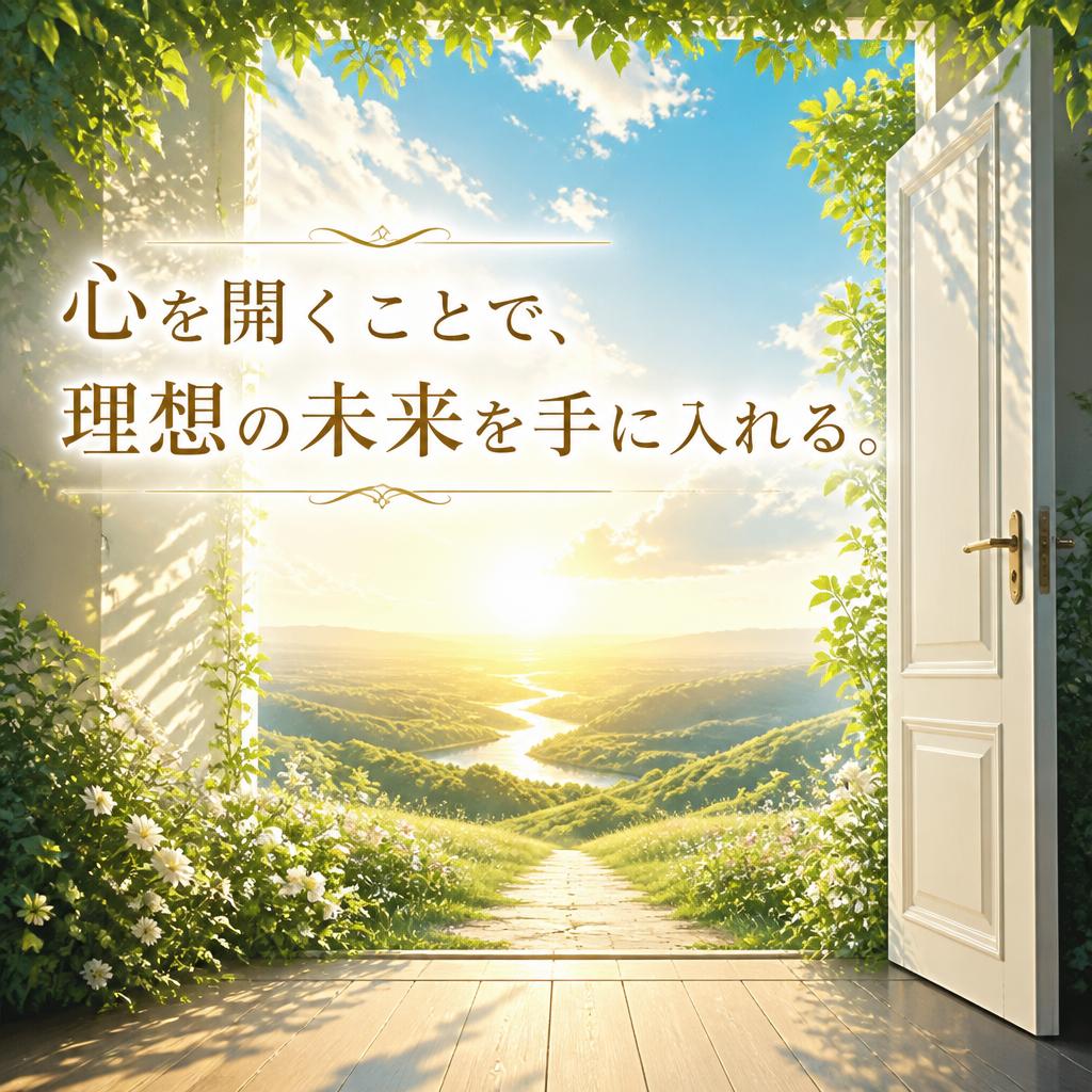 心を開くことで、理想の未来を手に入れる。