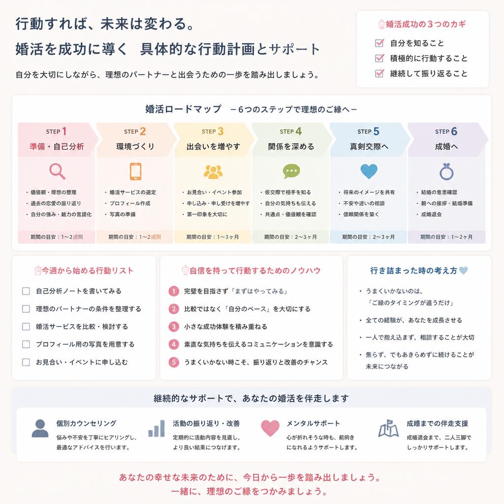 行動プラン：成功へ向かうステップ