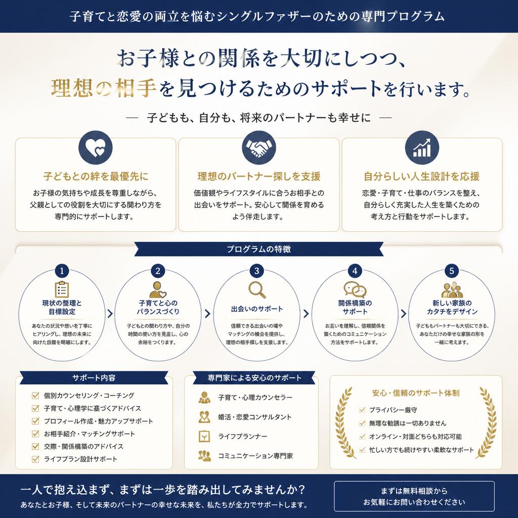 シングルファザー向けの特別サポート