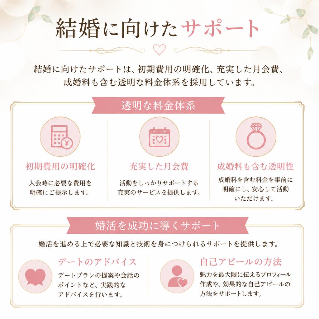 男性向けトータルサポートの特徴