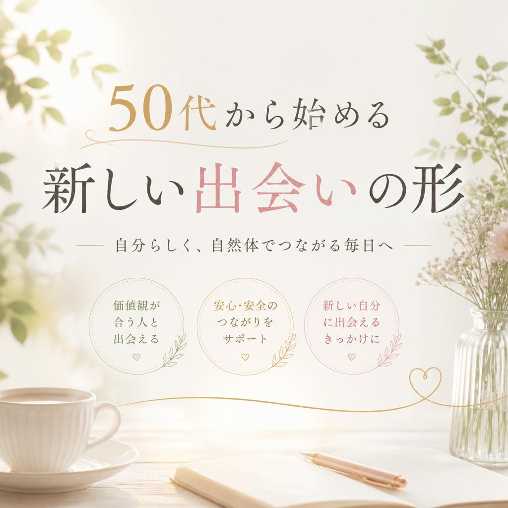 50代から始める新しい出会いの形