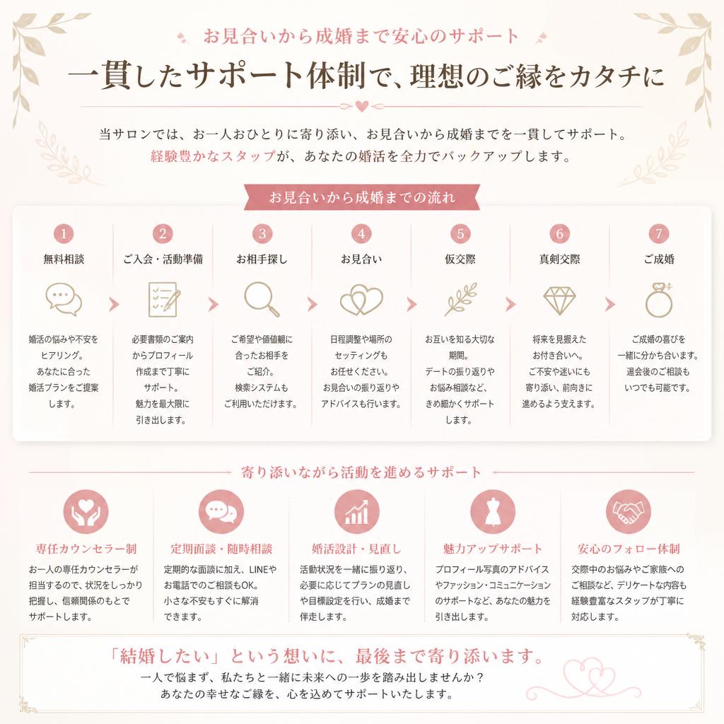 特化したサポート体制